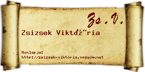 Zsizsek Viktória névjegykártya