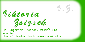 viktoria zsizsek business card